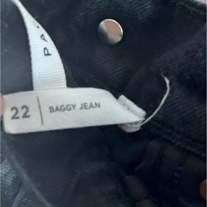 Black high rise ripped PacSun jeans